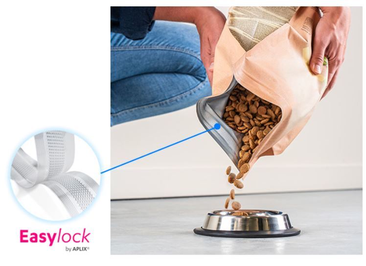 Fermeture zip easylock pour les sachets packaging