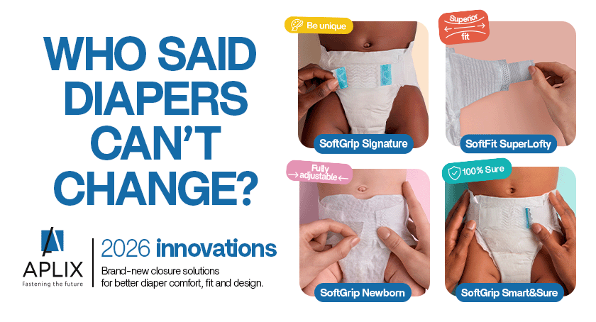 fastening closures for diapers innovations APLIX