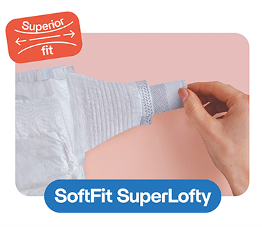 SOFTFIT SUPERLOFTY ELASTIC EAR FOR DIAPER CLOSURE APLIX