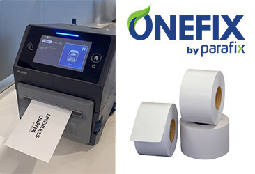 Linerless labels onefix parafix